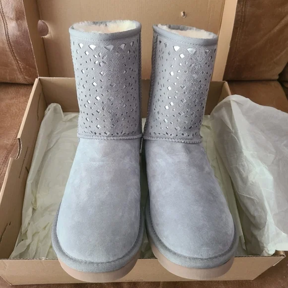 UGG Women's Gray Suede Boots